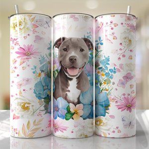 Blue Nose Pitbull 20oz Tumbler with‎ Straw